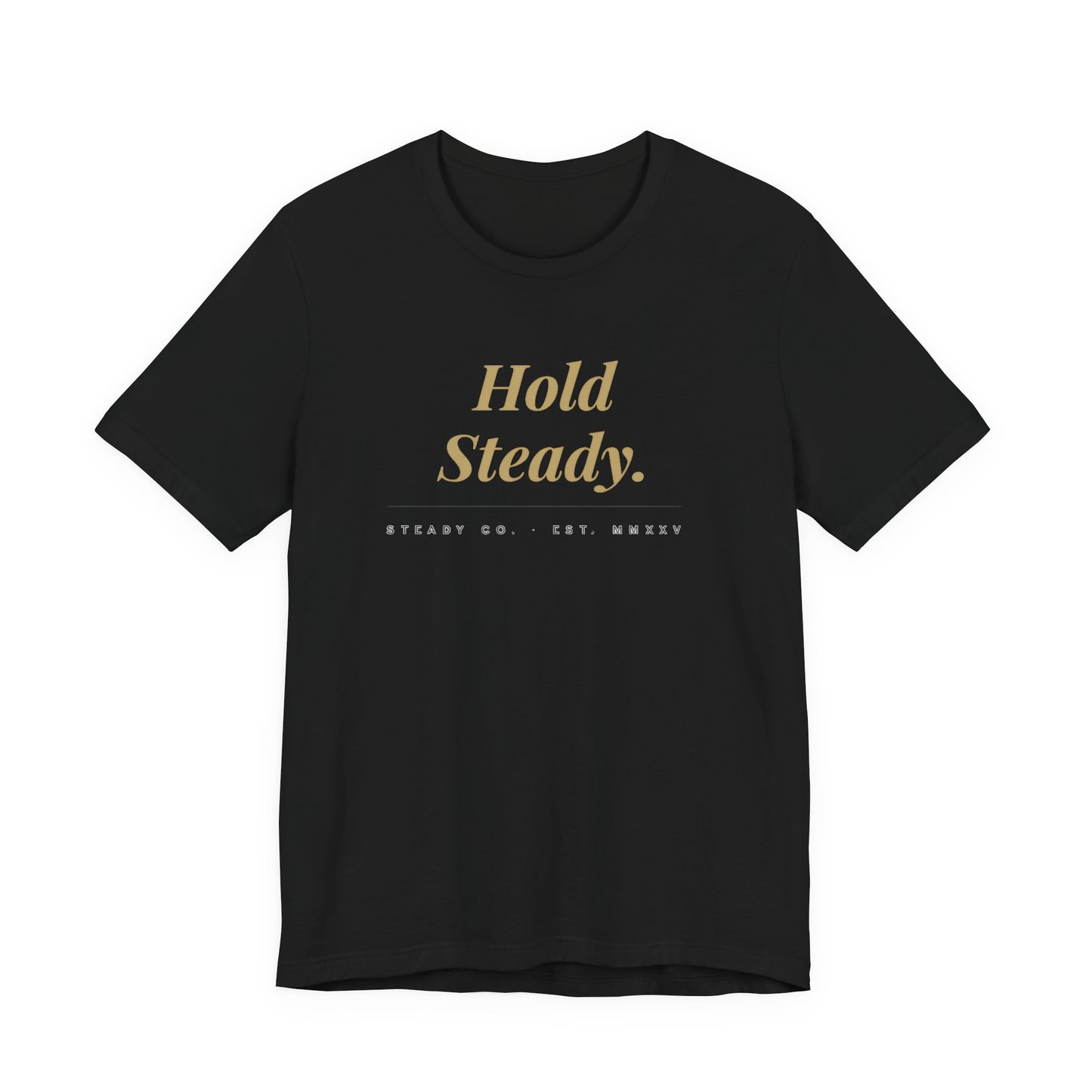 Hold Steady text tee | Inspirational Typography Shirt