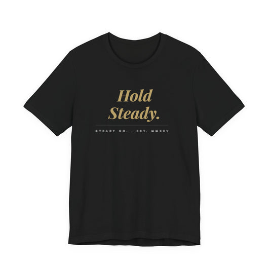Hold Steady text tee | Inspirational Typography Shirt