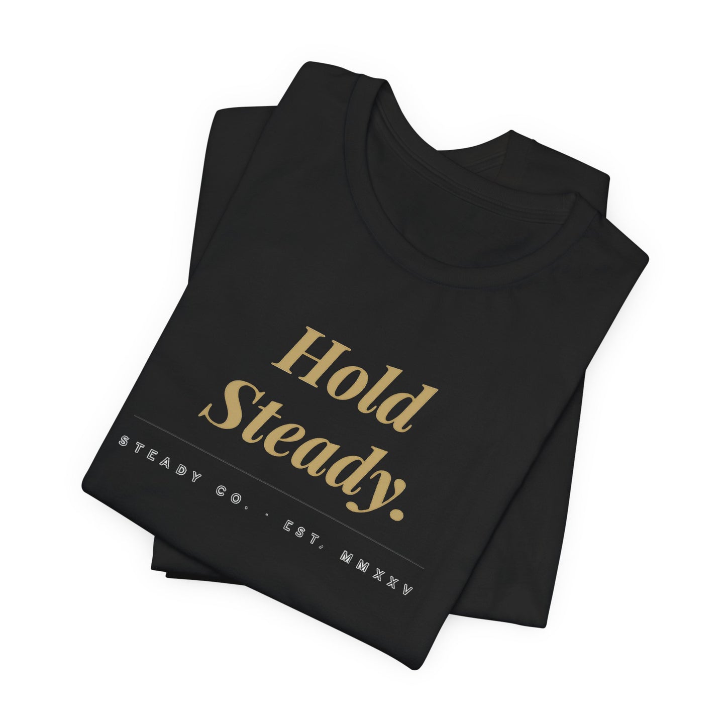 Hold Steady text tee | Inspirational Typography Shirt